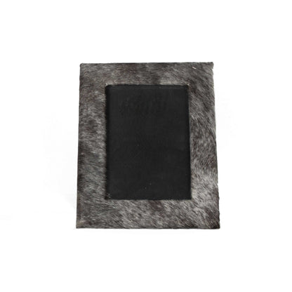 4" x 6" Gray Cowhide Tabletop Picture Frame