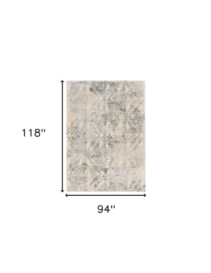 7' X 9'  Polypropylene Ivory Or Grey Area Rug