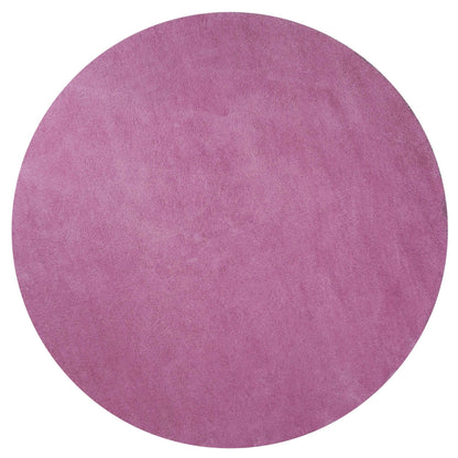 8' Hot Pink Round Indoor Shag Rug