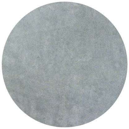 8' Round  Polyester Blue Heather Area Rug