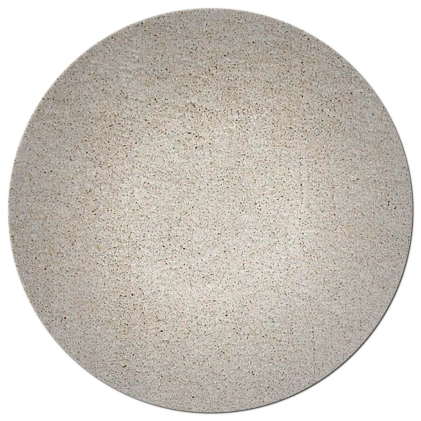 8' Round  Polyester Ivory  Area Rug