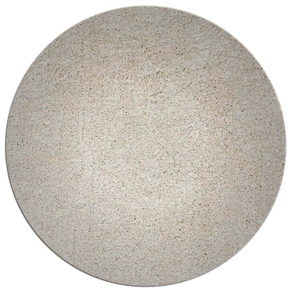 8' Round  Polyester Ivory  Area Rug