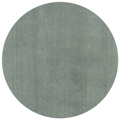 8' Round  Polyester Slate Area Rug