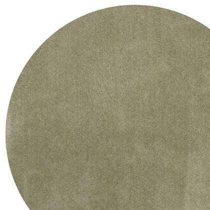 8' Sage Green Round Hand Woven Area Rug