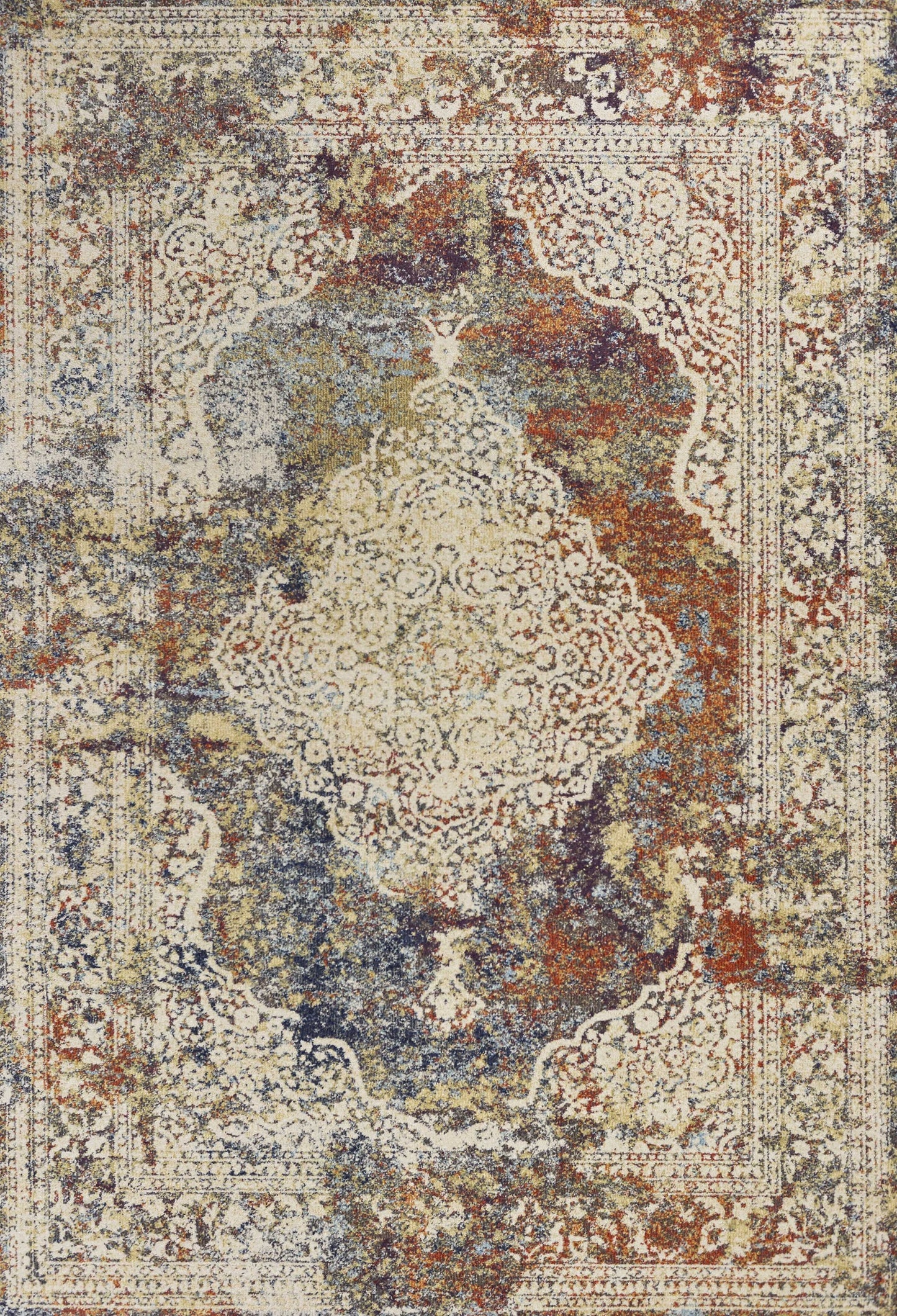 7' X 10'  Polypropylene Multi Area Rug