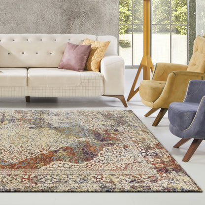 7' X 10'  Polypropylene Multi Area Rug