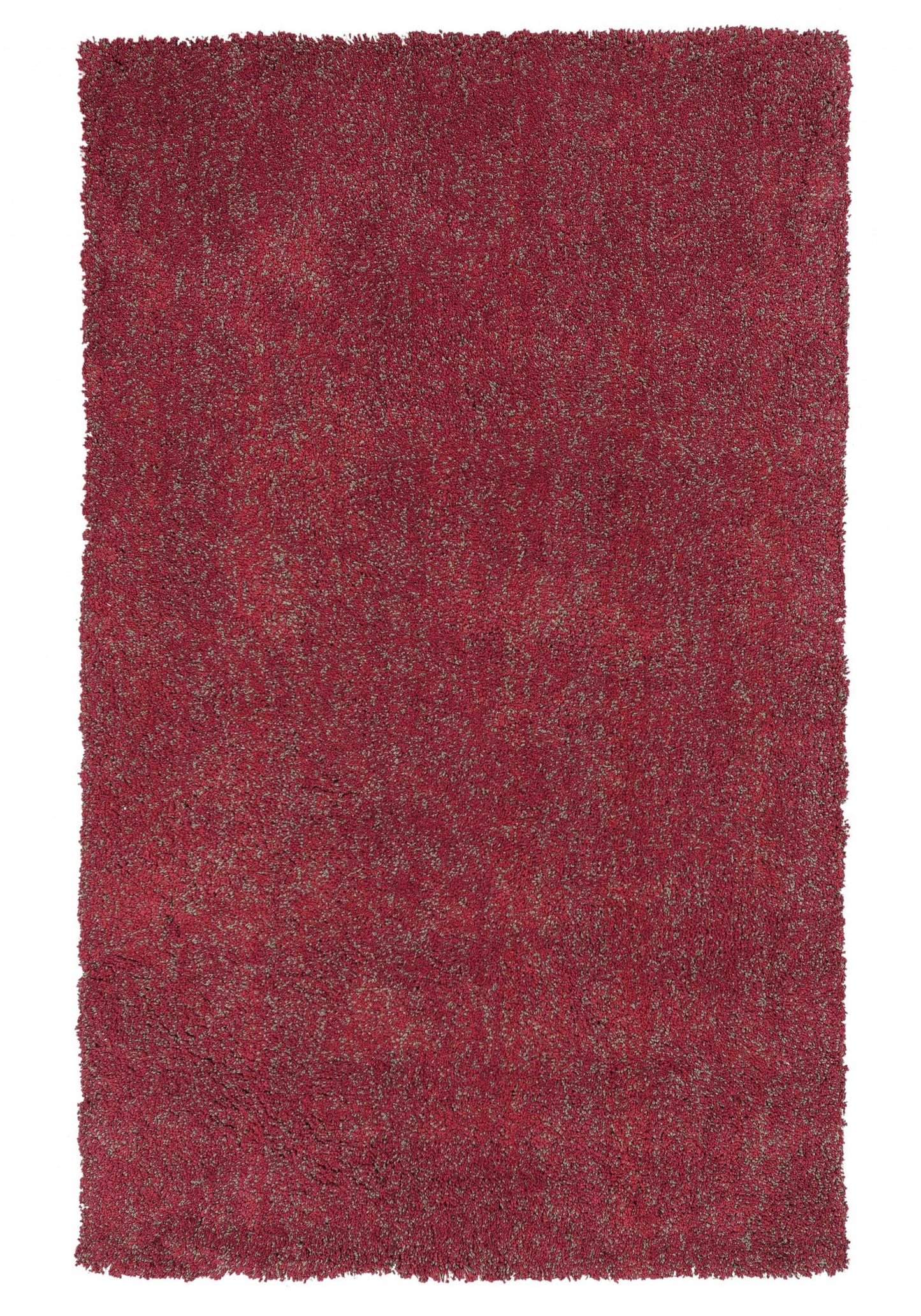 8' X 10' Red Heather Indoor Shag Rug