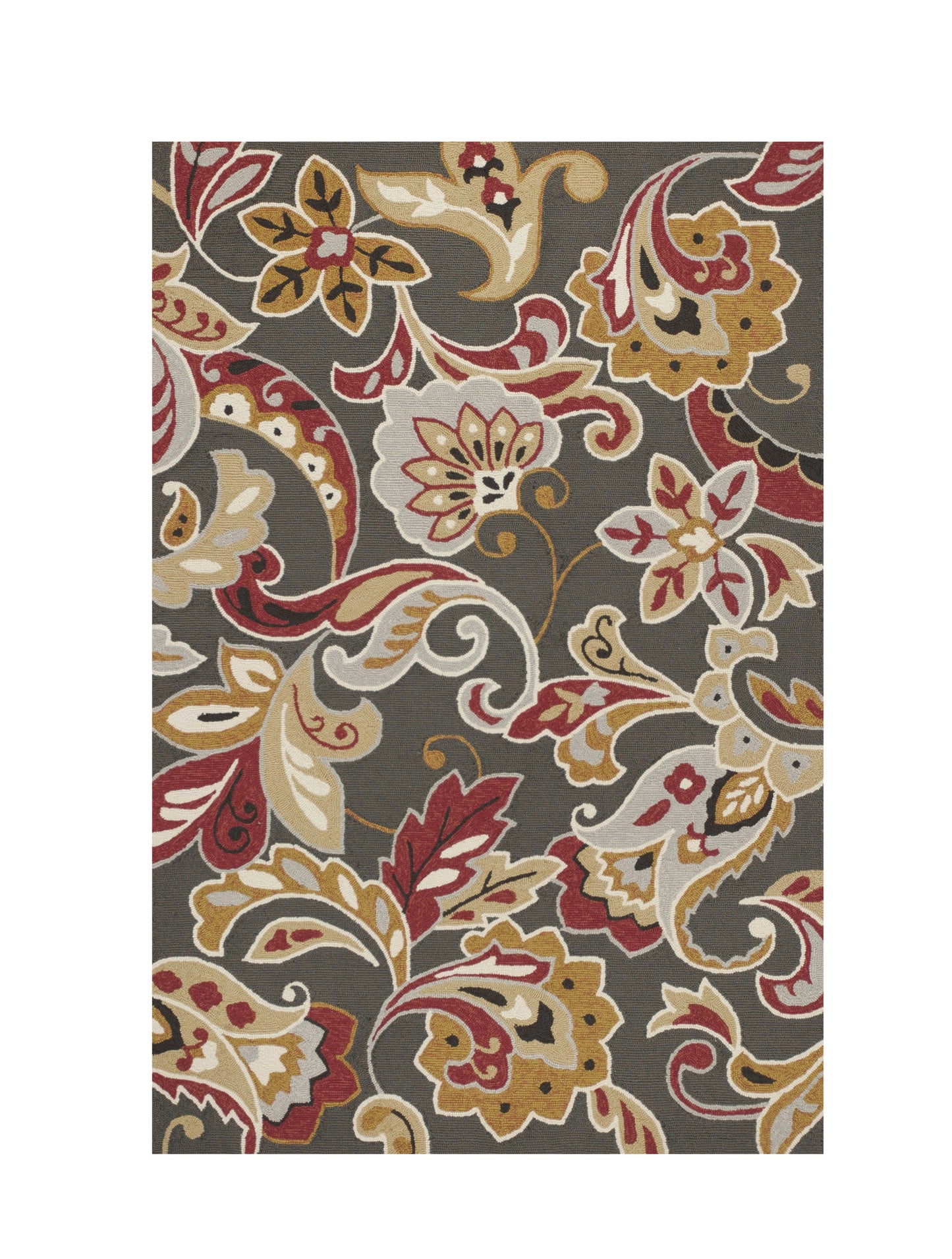 7' X 9'  Uv Treated Polypropylene Taupe Area Rug