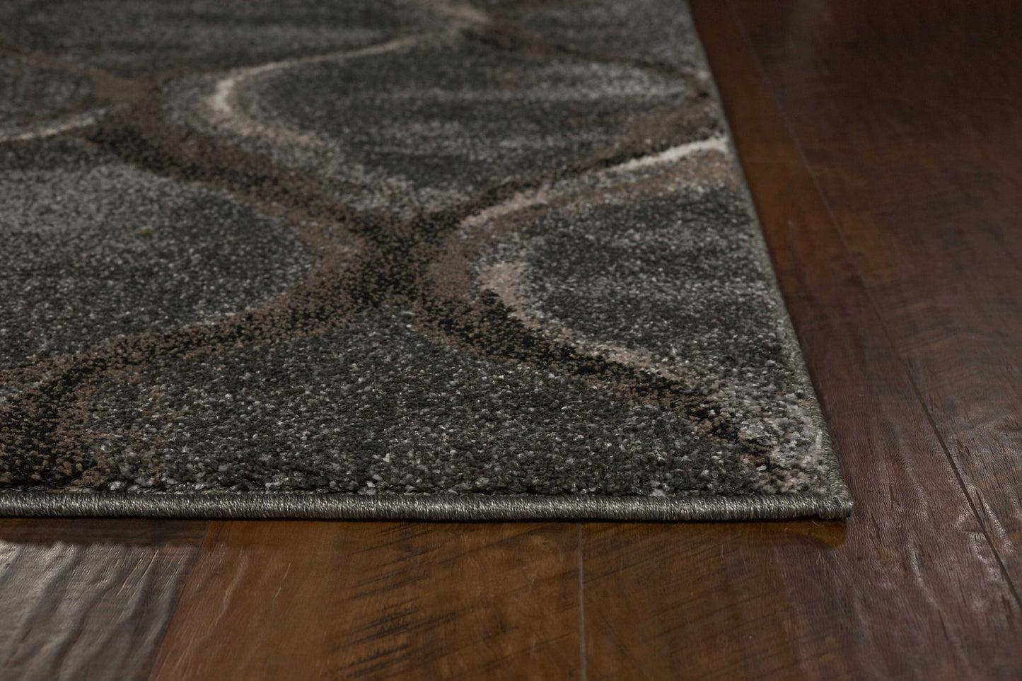 7' X 10' Polypropylene Charcoal Area Rug