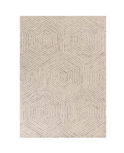 8' X 10'  Wool Ivory  Area Rug