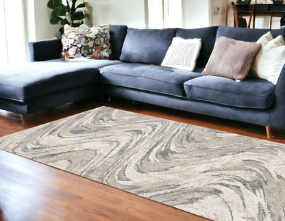 7' X 9'  Polypropylene Natural Area Rug