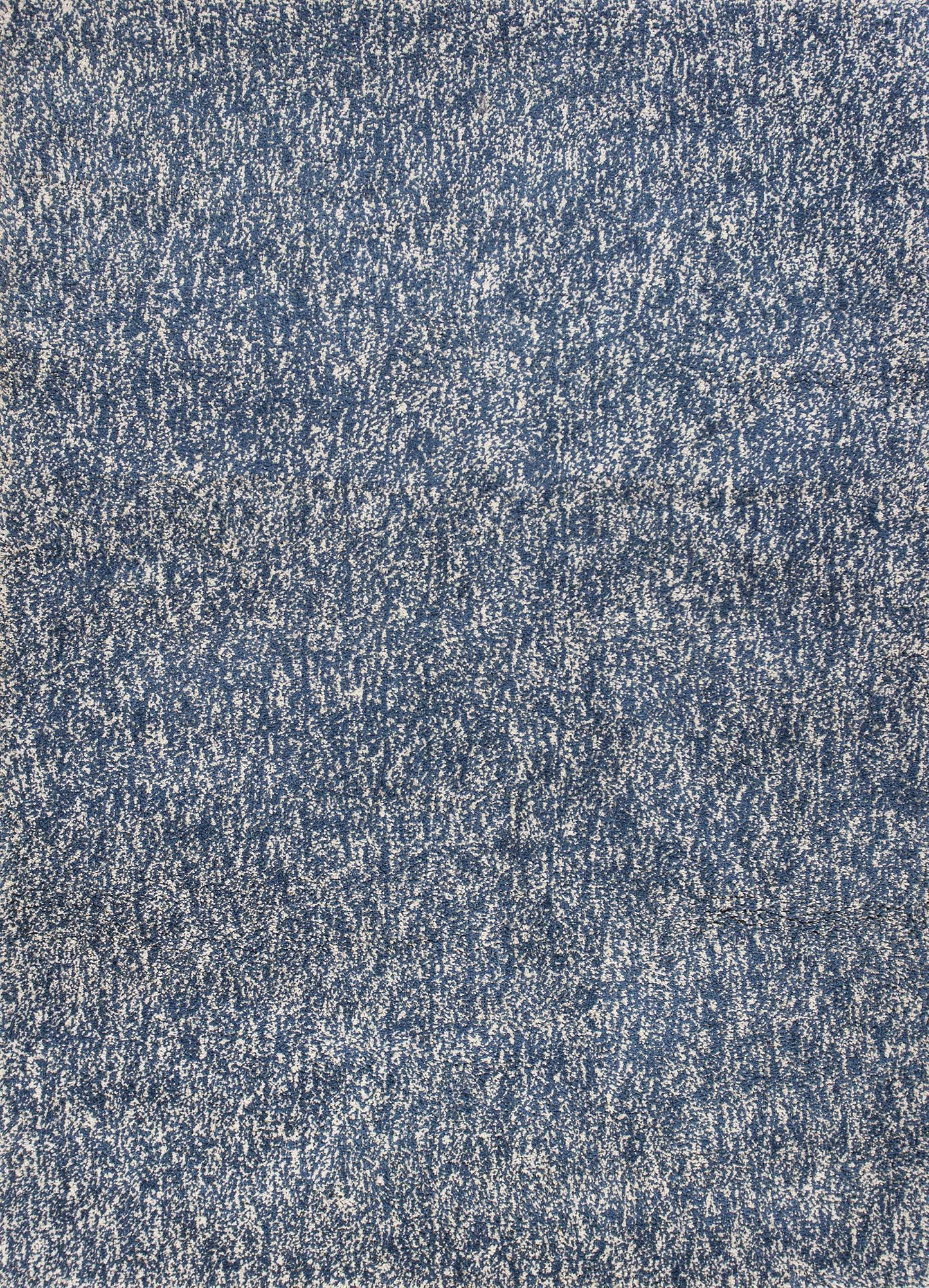 8' X 10' Polyester Indigo Or  Ivory  Heather Area Rug