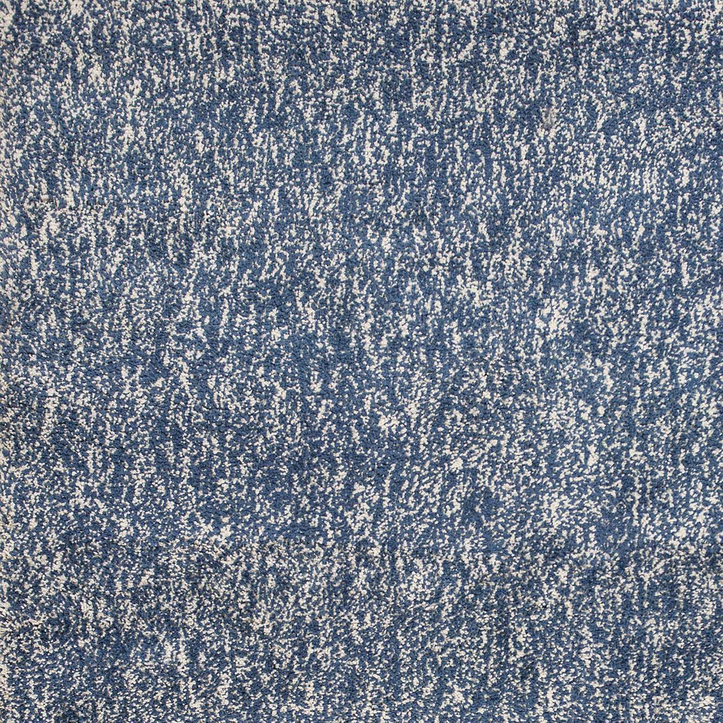 8' X 10' Polyester Indigo Or  Ivory  Heather Area Rug