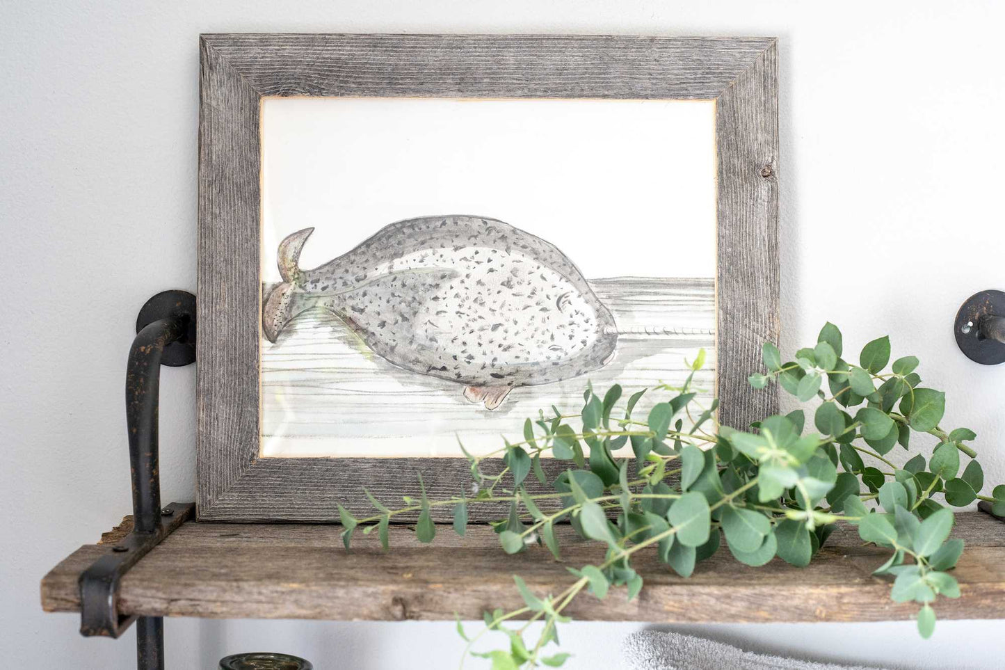 Gray Tabletop Picture Frame