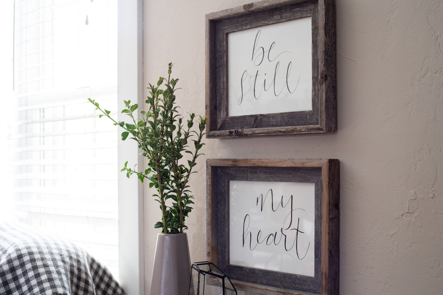 Gray Wood Hanging Picture Frame