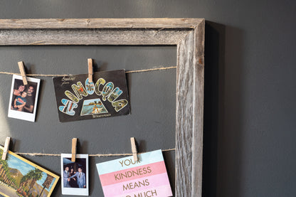 18X24 Weathered Grey Picture Frame With Sawtooth Hangers