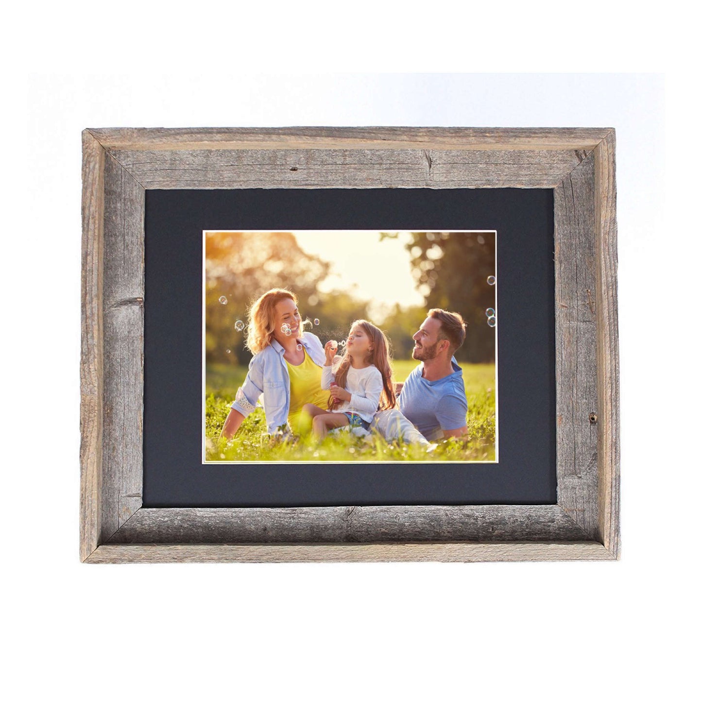 16X20 Rustic Black Picture Frame With Plexiglass Holder