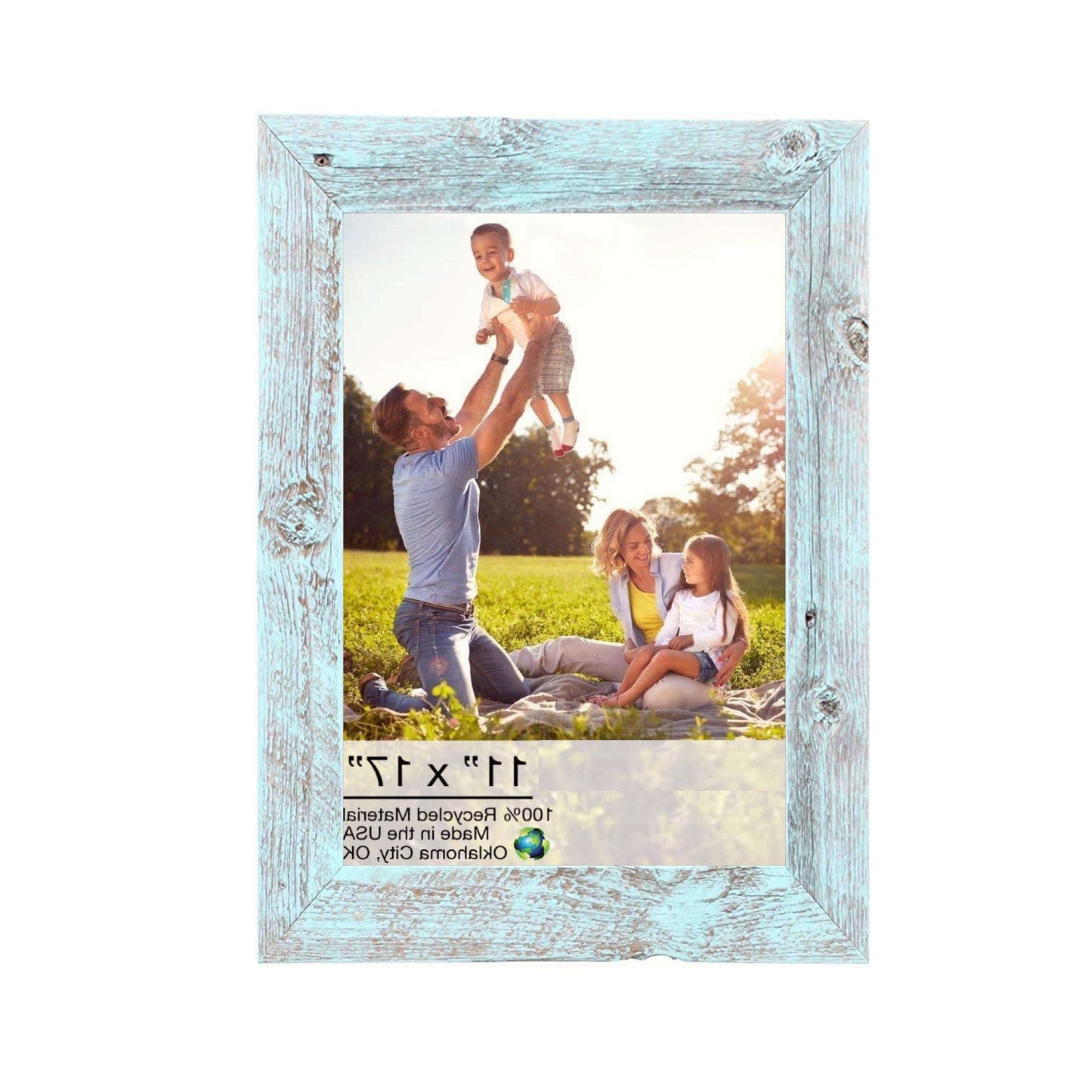 11X17 Rustic Blue Picture Frame