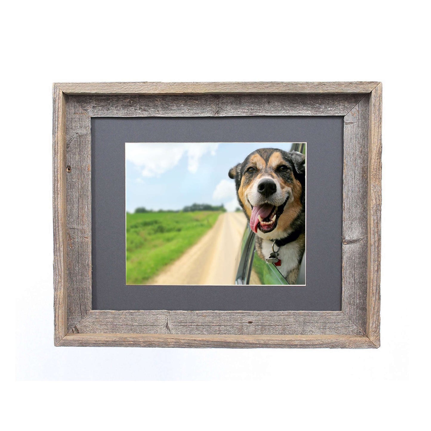 11X14  Rustic Cinder Picture Frame With Plexiglass Holder