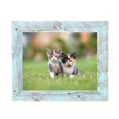 8"X9" Rustic Blue Picture Frame