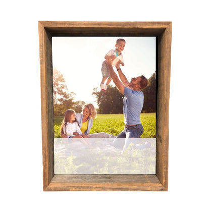 12"� X 12"� Rustic Gray Wood Shadow Box Frame