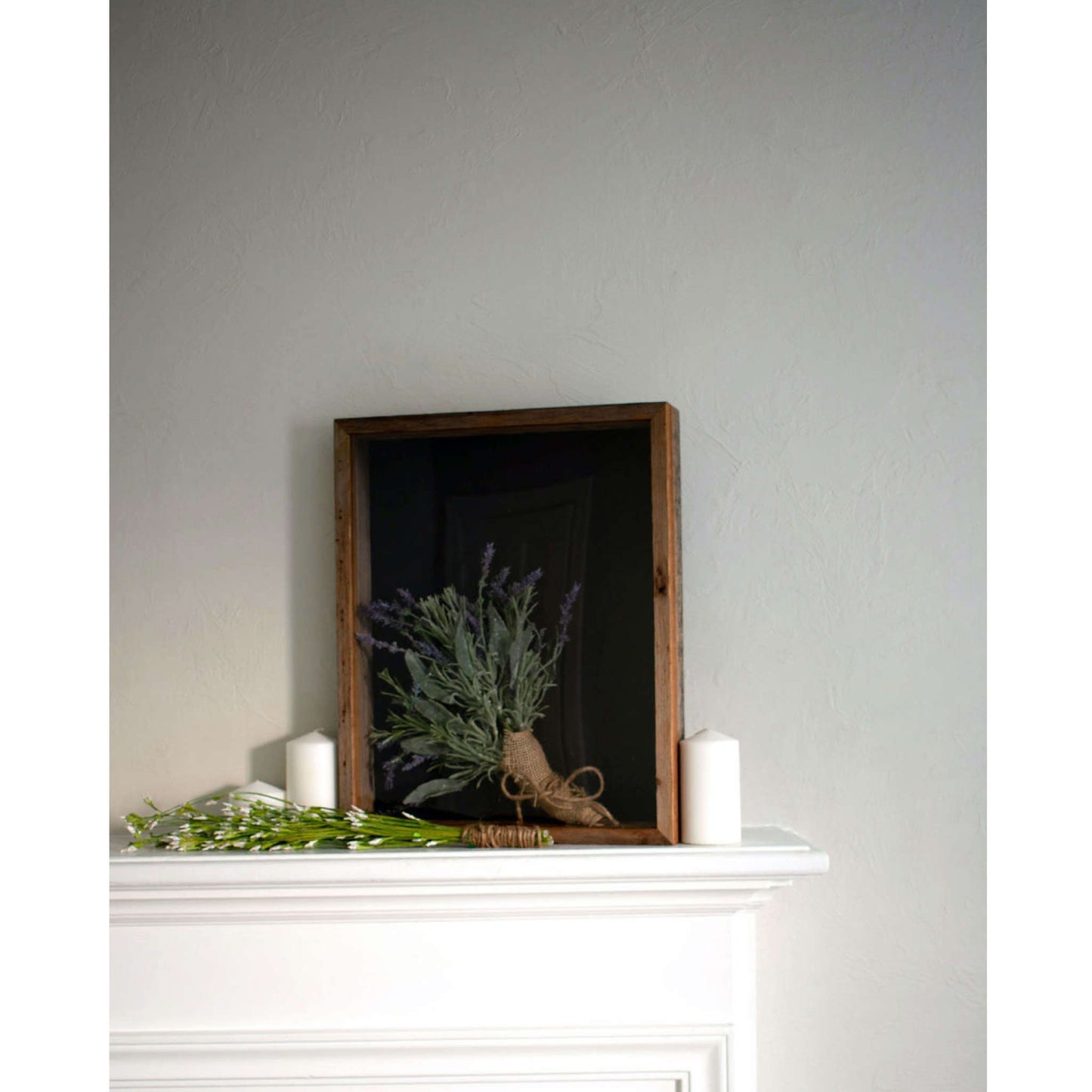 12"� X 12"� Rustic Gray Wood Shadow Box Frame