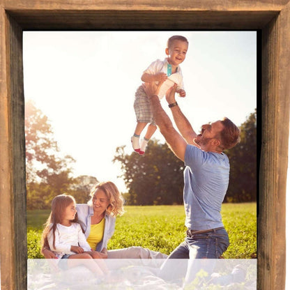 12"� X 12"� Rustic Gray Wood Shadow Box Frame