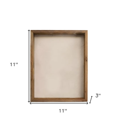 6"� X 6"� Rustic Farmhouse Gray Wood Shadow Box Frame