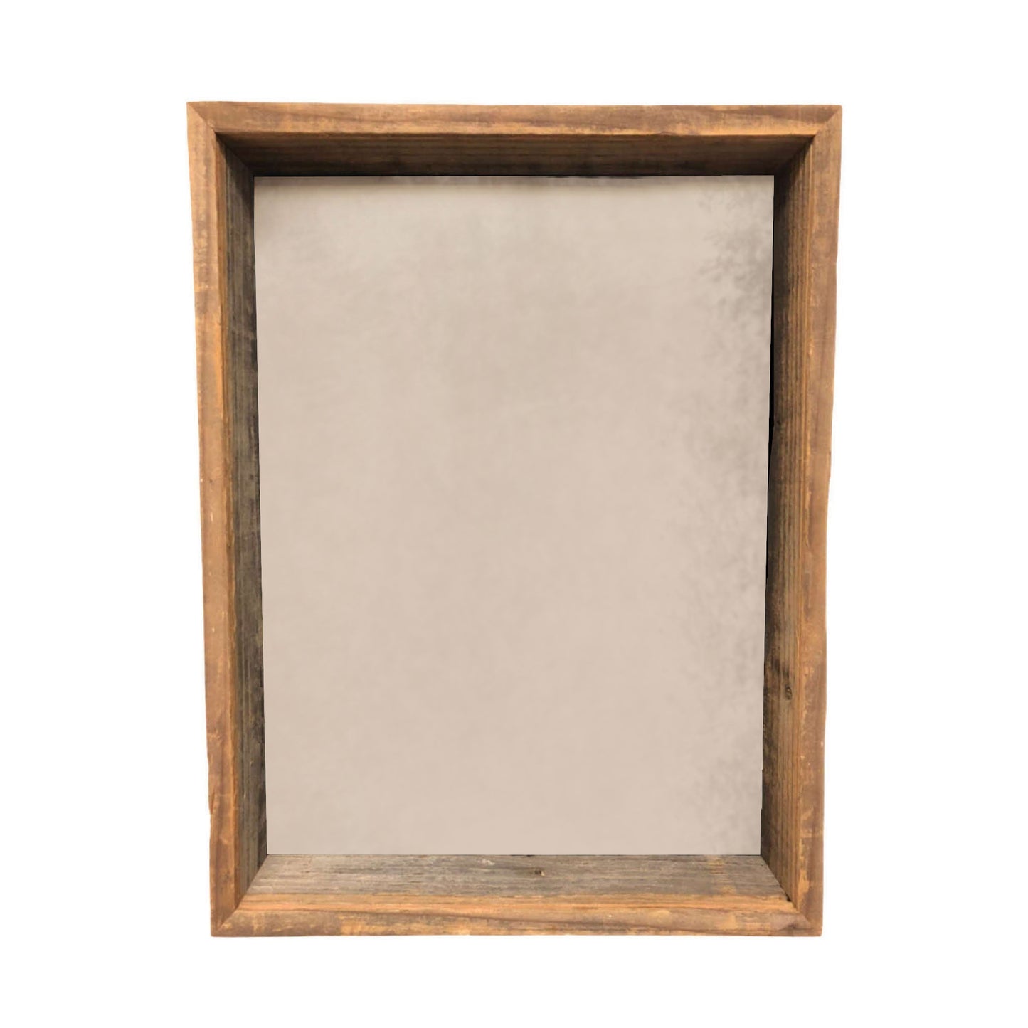 6"� X 6"� Rustic Farmhouse Gray Wood Shadow Box Frame