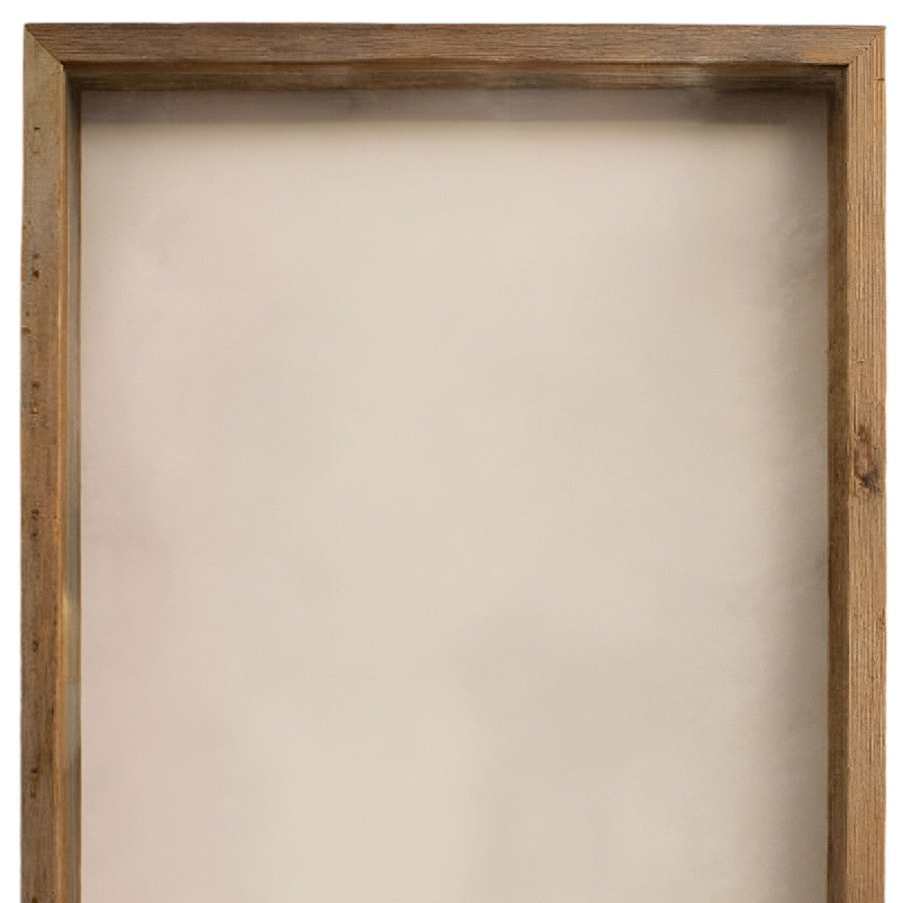 6"� X 6"� Rustic Farmhouse Gray Wood Shadow Box Frame