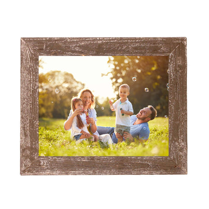 10"� X 10"�  Rustic Farmhouse Brown Wood Frame