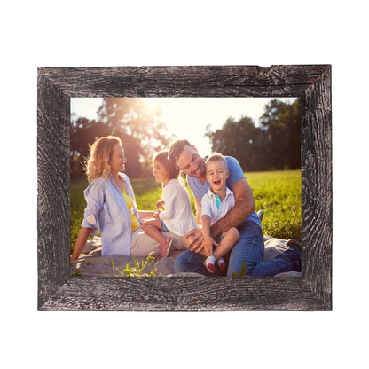 12"� X 18"�  Rustic Farmhouse Rustic Black Wood Frame