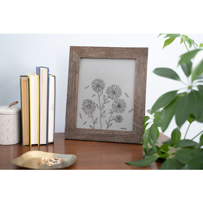 4"� X 4"� Rustic Farmhouse Espresso Brown Wood Frame