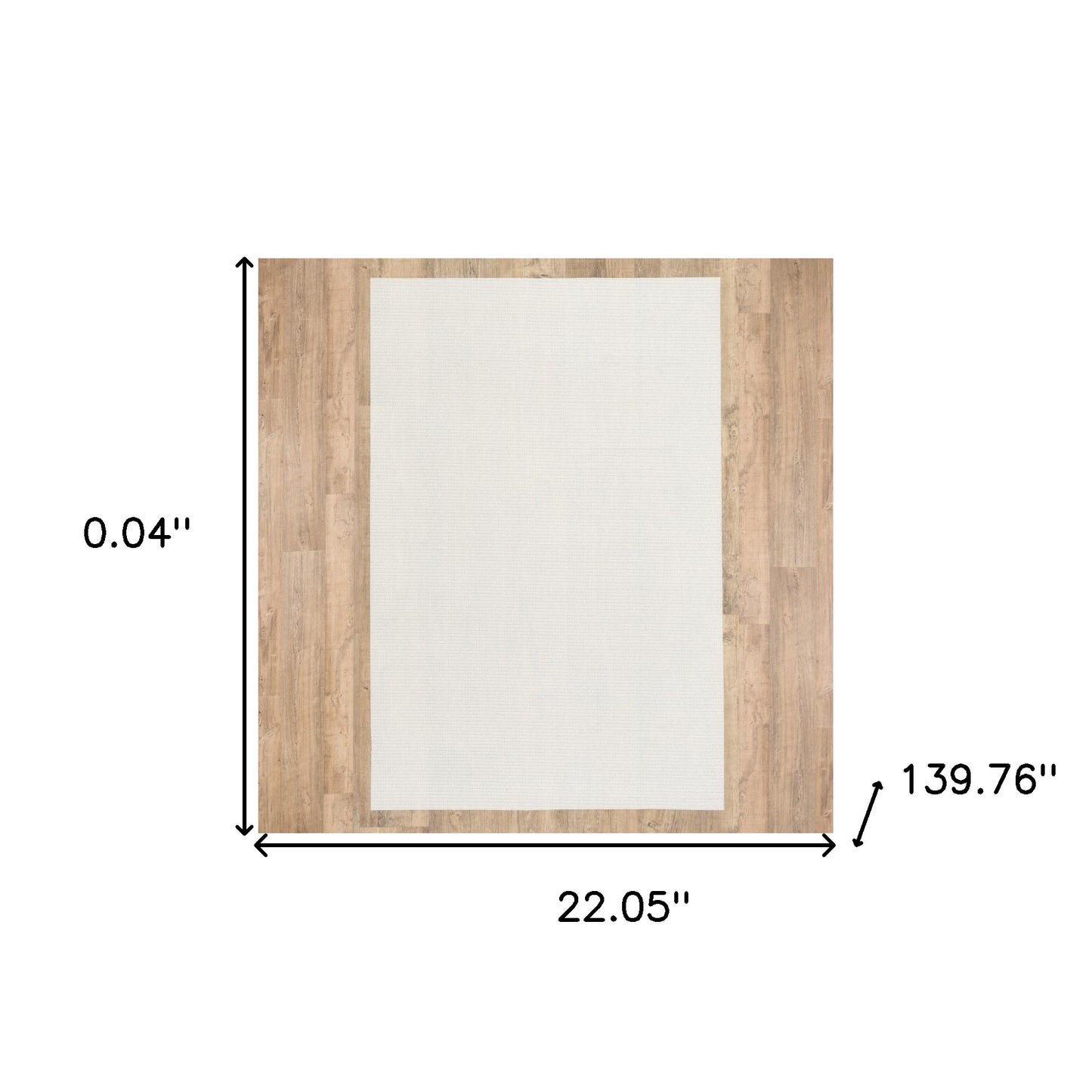 Standard Beige Non Slip Rug Pad