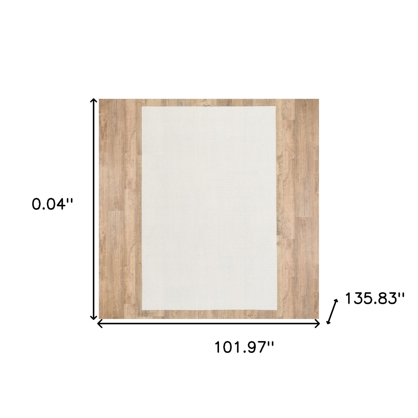 Standard Beige Non Slip Rug Pad