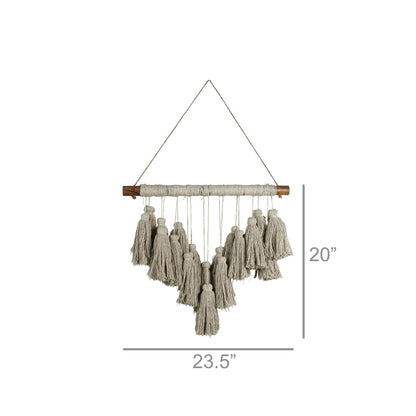 Beige Tassel Bohemian Wall Hanging