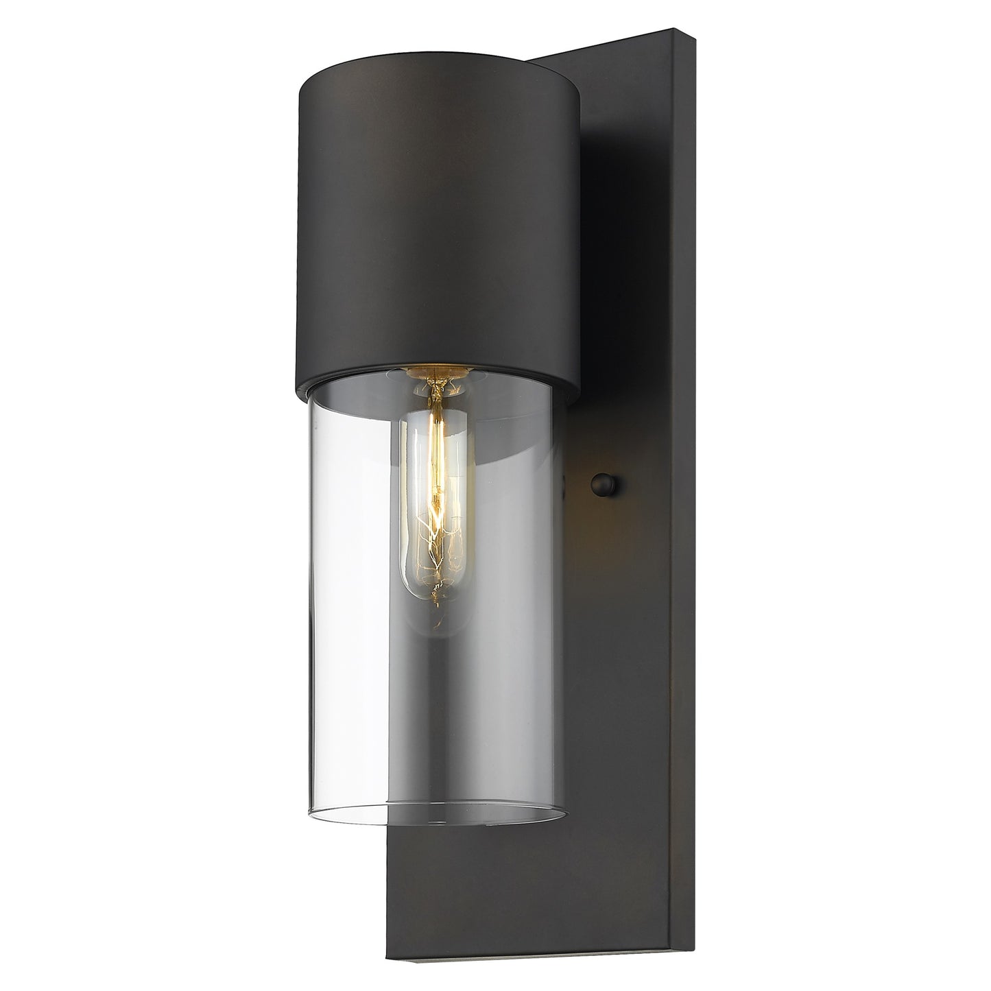 Contemporary Antique Bronze and Glass Wall Light