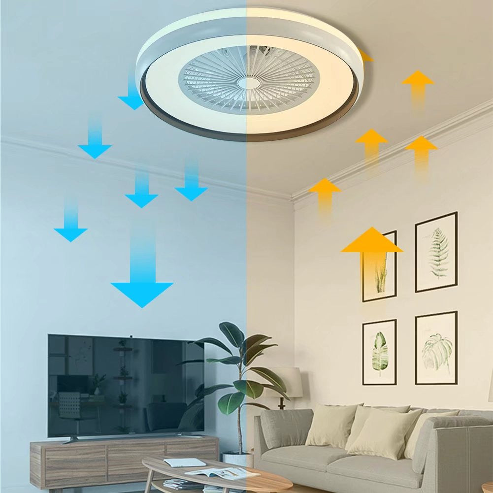 Minimalist LED Light With Ceiling Fan