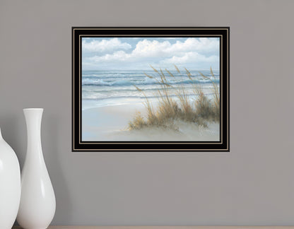 Sea Oats Black Framed Print Wall Art