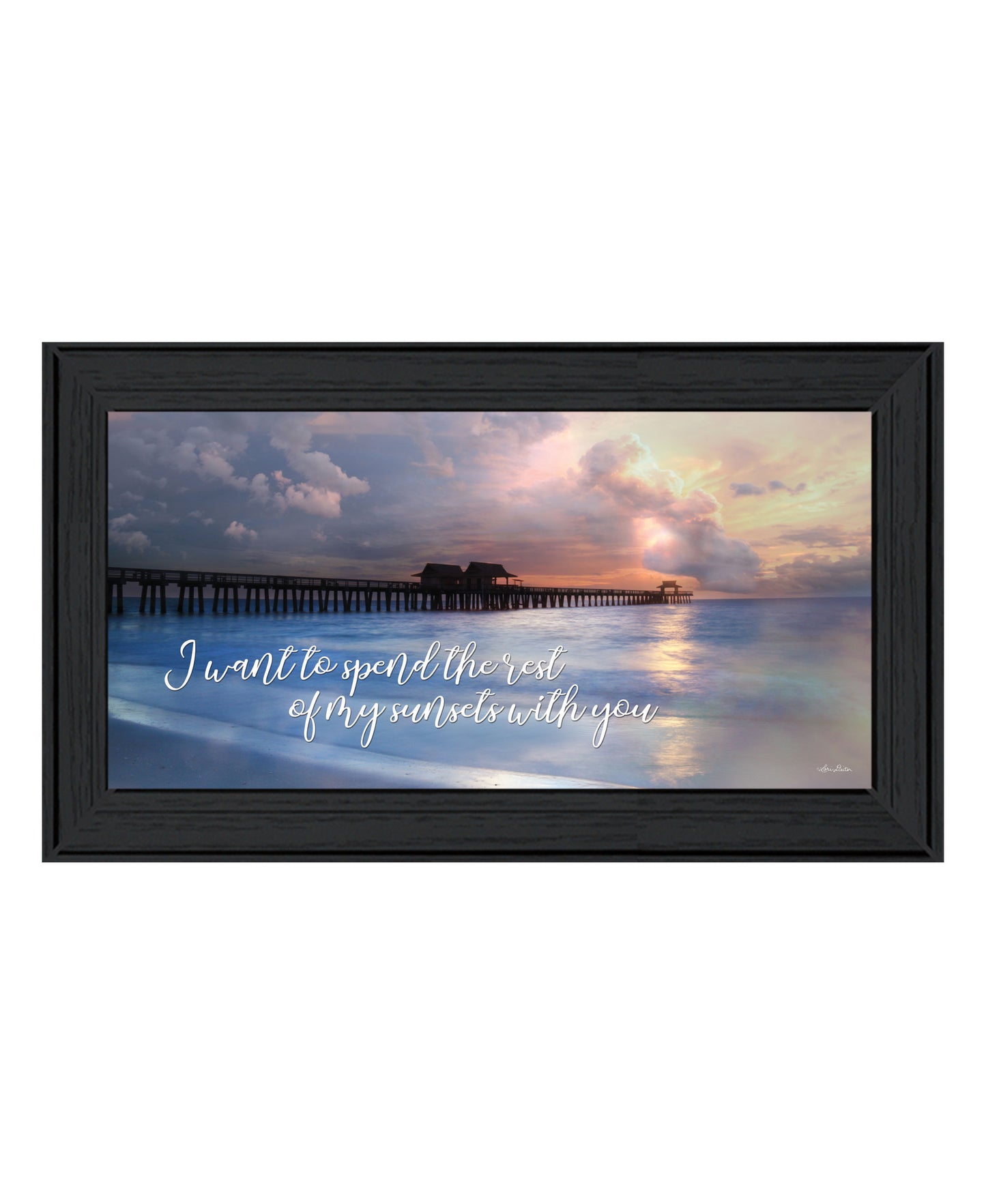 Rest of My Sunsets Black Framed Print Wall Art