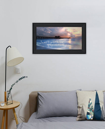 Rest of My Sunsets Black Framed Print Wall Art