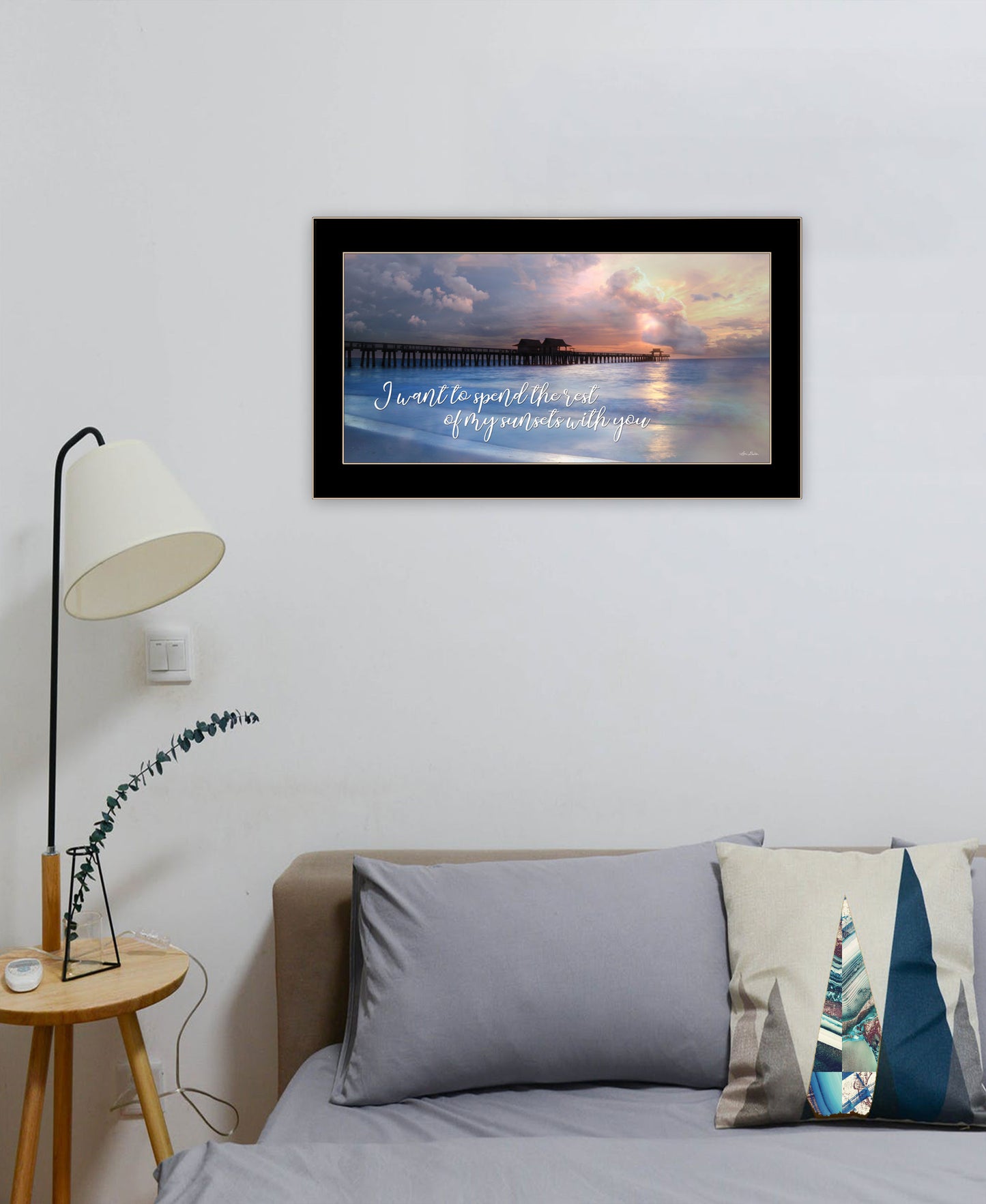 Rest of My Sunsets Black Framed Print Wall Art