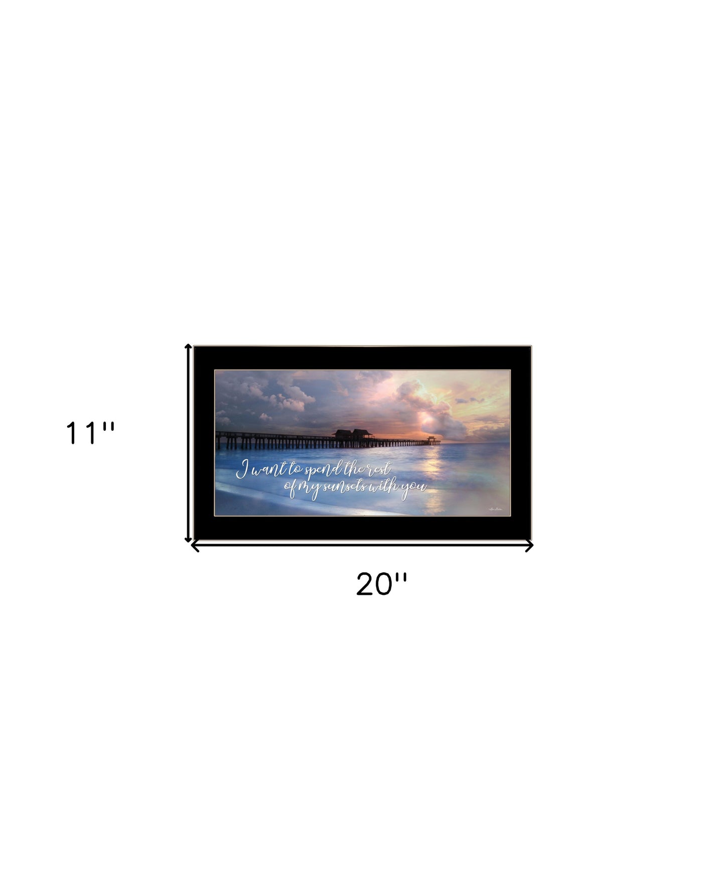 Rest of My Sunsets Black Framed Print Wall Art