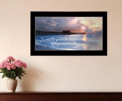 Rest of My Sunsets Black Framed Print Wall Art