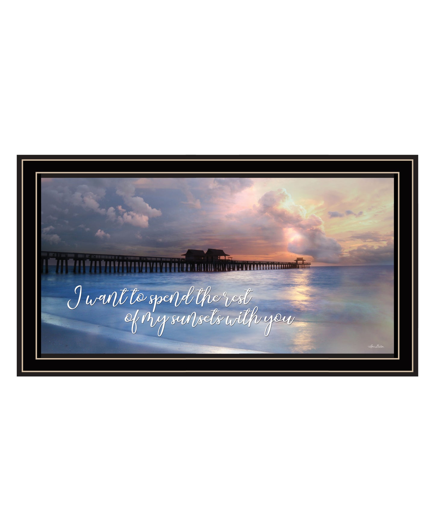 Rest of My Sunsets Black Framed Print Wall Art