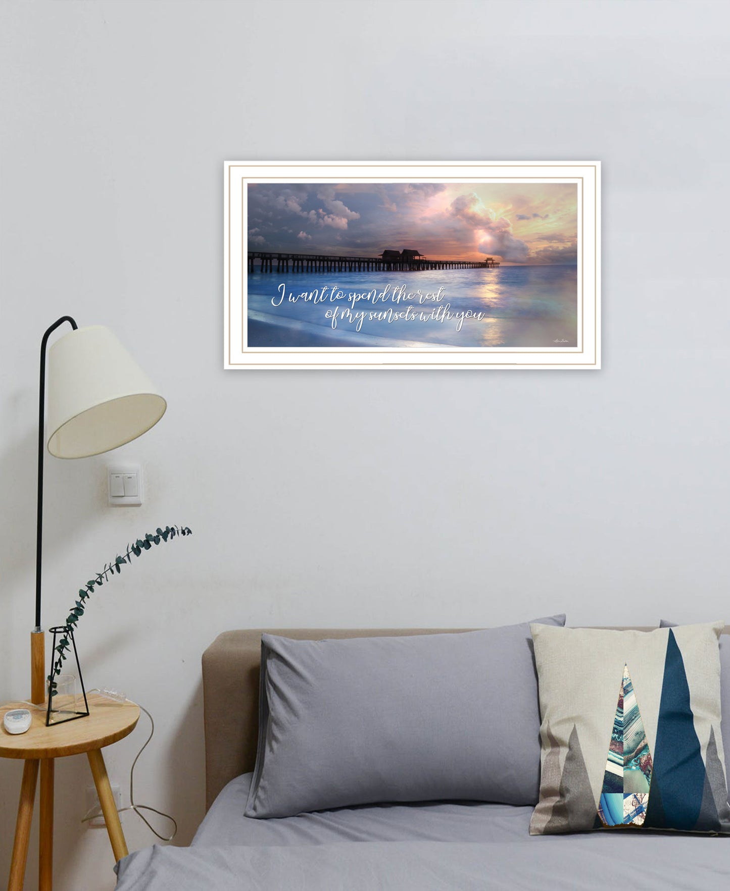 Rest of My Sunsets Black Framed Print Wall Art