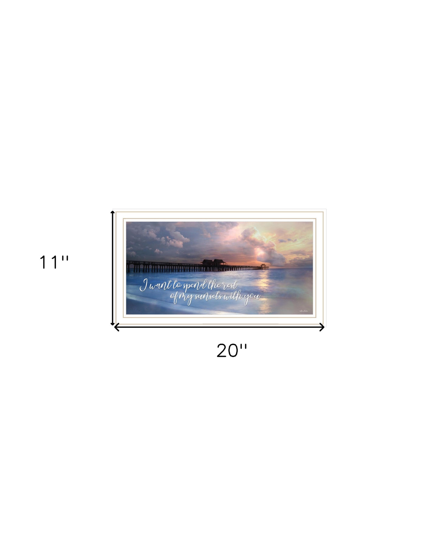 Rest of My Sunsets Black Framed Print Wall Art