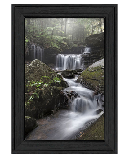 Ricketts Waterfall Black Framed Print Wall Art