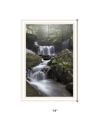 Ricketts Waterfall Black Framed Print Wall Art