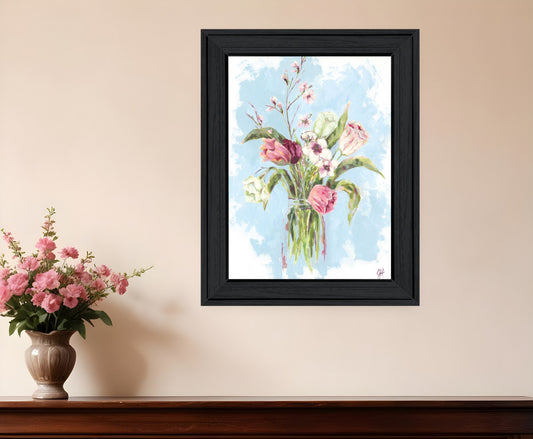 Flourish Black Framed Print Wall Art